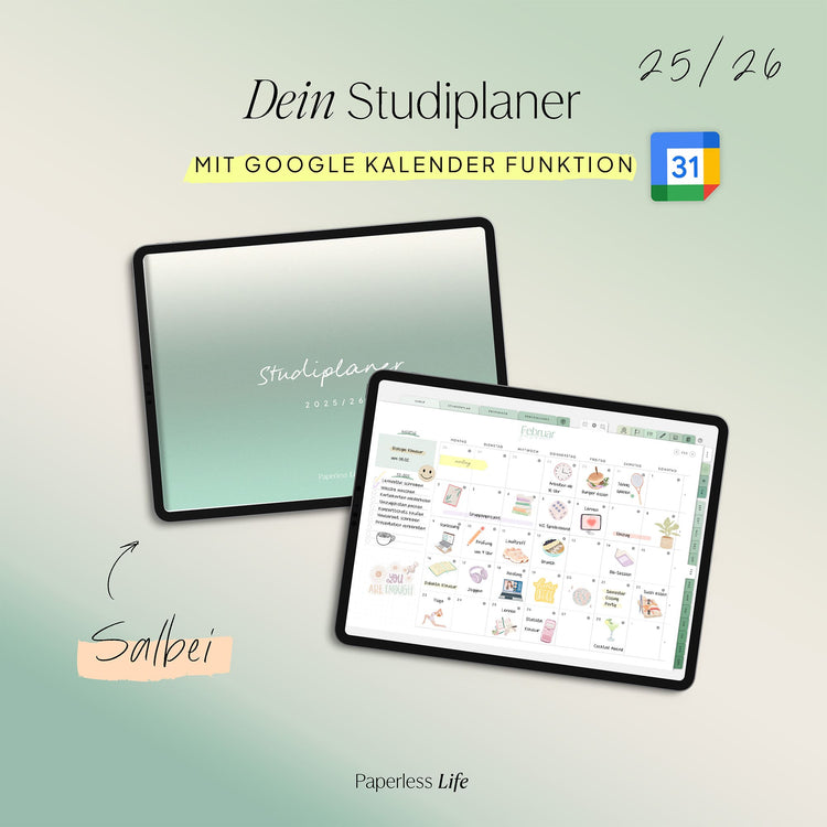 Bundle: Digitaler Studienplaner 2025/26 "Study-Buddy"