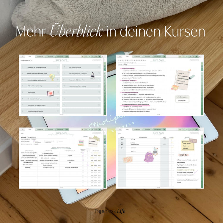 Bundle: Digitaler Studienplaner 2025/26 "Study-Buddy"