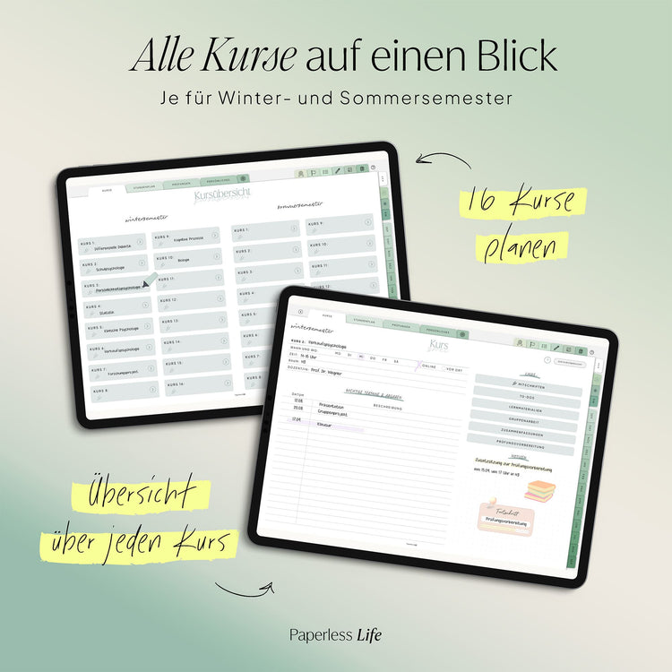 Bundle: Digitaler Studienplaner 2025/26 "Study-Buddy"