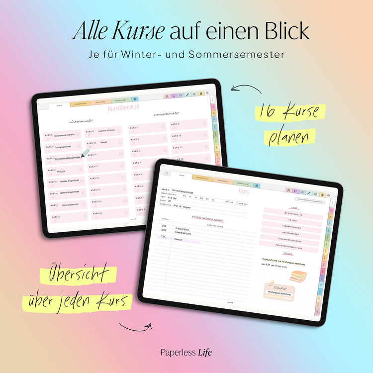 Bundle: Digitaler Studienplaner 2025/26 "Study-Buddy"