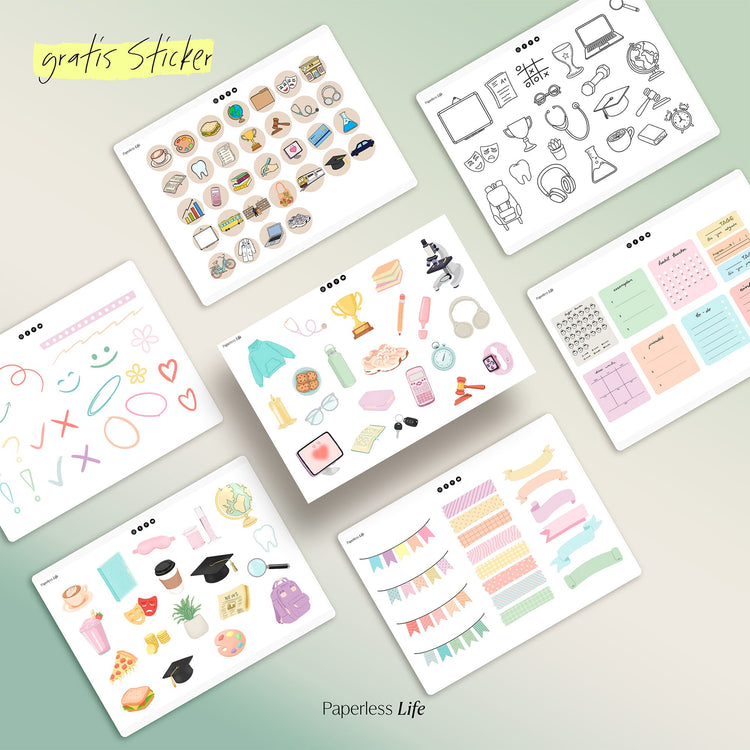 Bundle: Digitaler Studienplaner 2025/26 "Study-Buddy"