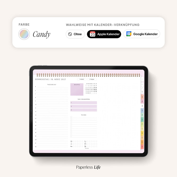 Digitaler Tagesplaner 2027 | Paperless Basics