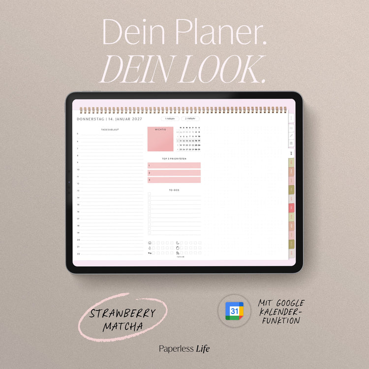 Digitaler Tagesplaner 2027 | Paperless Basics