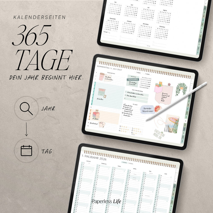 Digitaler Tagesplaner 2027 | Paperless Basics