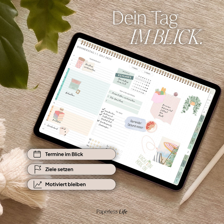 Digitaler Tagesplaner 2027 | Paperless Basics