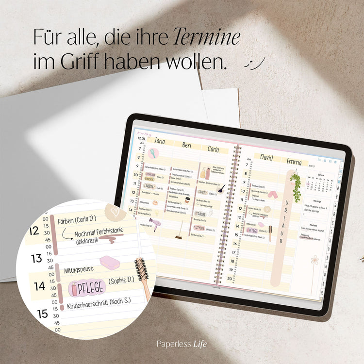 Digitaler Terminplaner 2026 | Für Solo-Selbstständige und kleine Teams