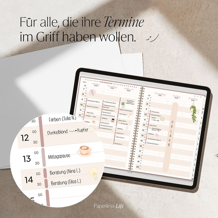 Digitaler Terminplaner 2026 | Für Solo-Selbstständige und kleine Teams
