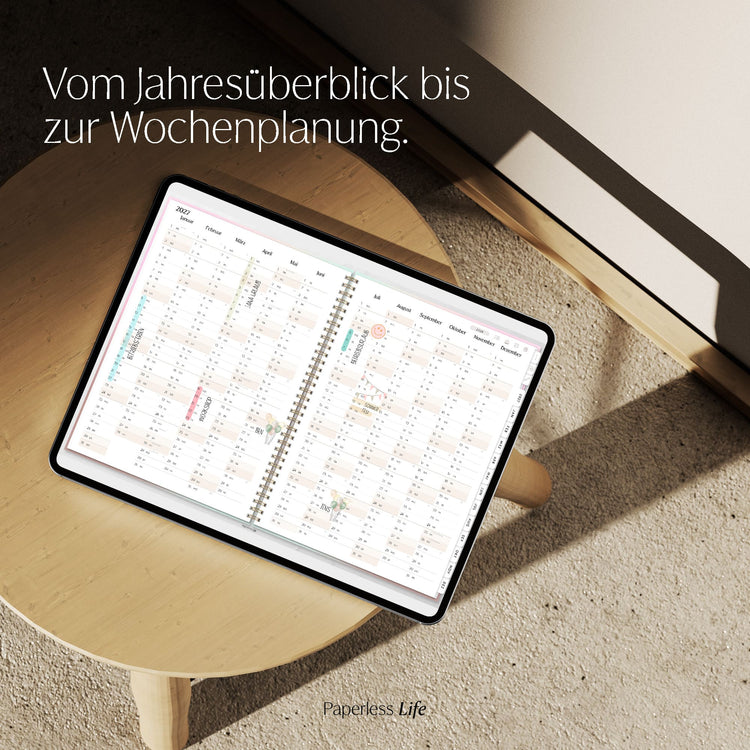 Digitaler Terminplaner 2027 | Für Solo-Selbstständige und kleine Teams