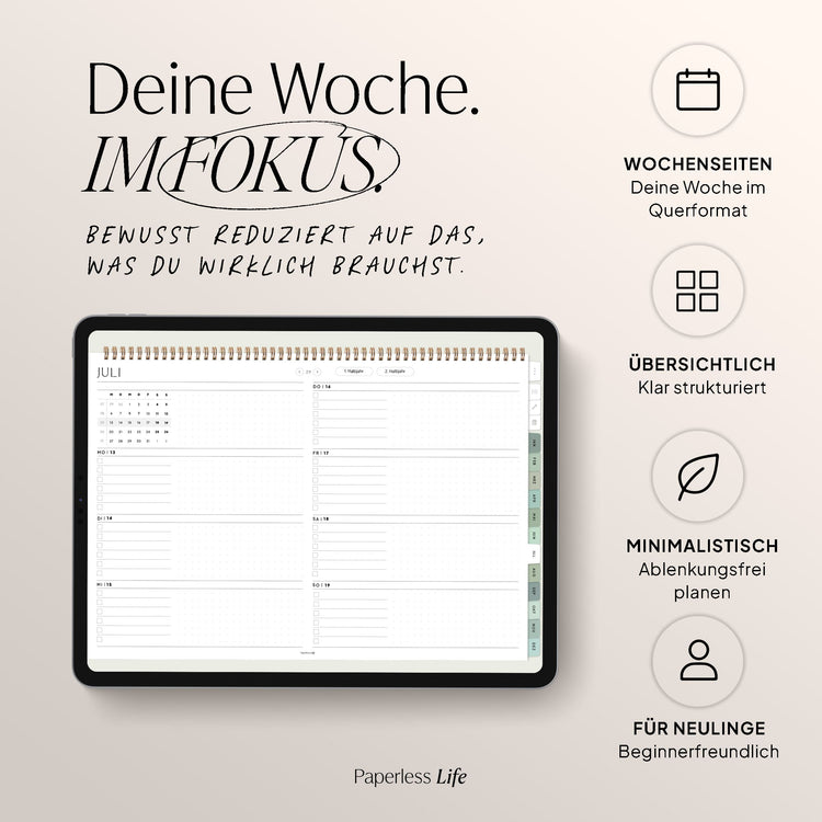 Digital Weekly Planner 2025