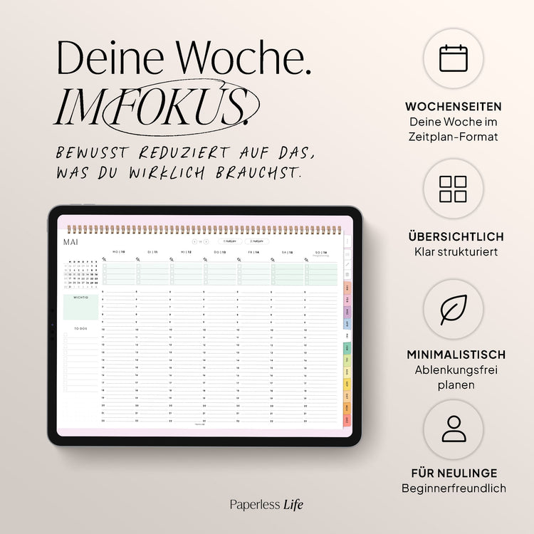 Digital Weekly Planner 2025