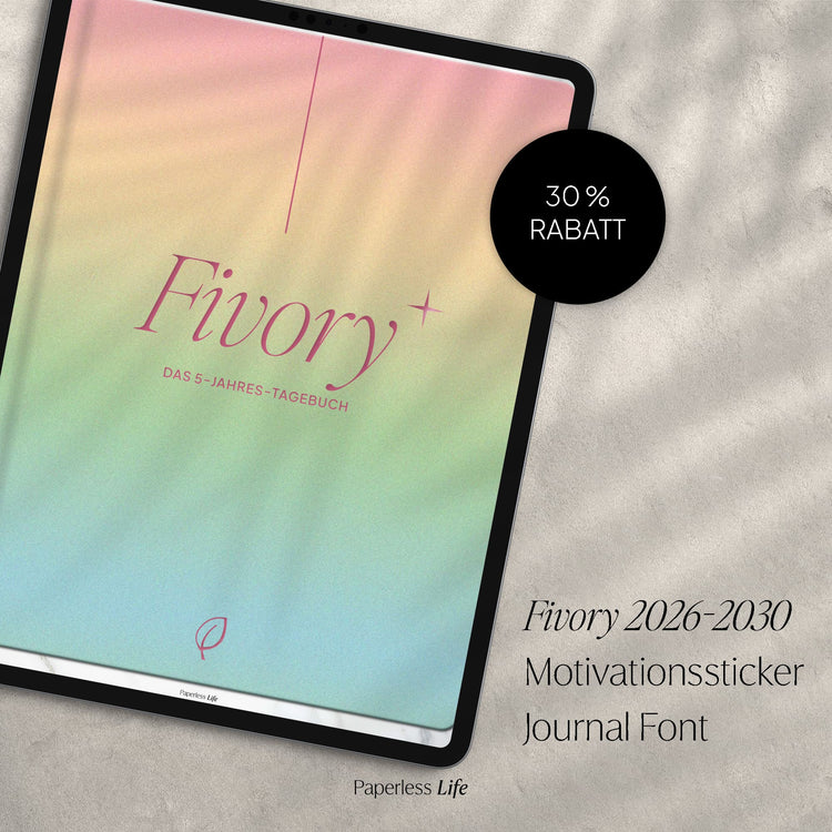 Fivory Bundle – Das 5-Jahres-Tagebuch | 2026-2030