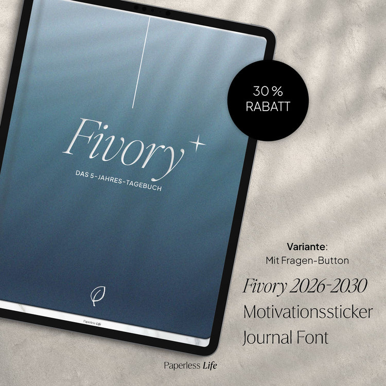Fivory Bundle – Das 5-Jahres-Tagebuch | 2026-2030