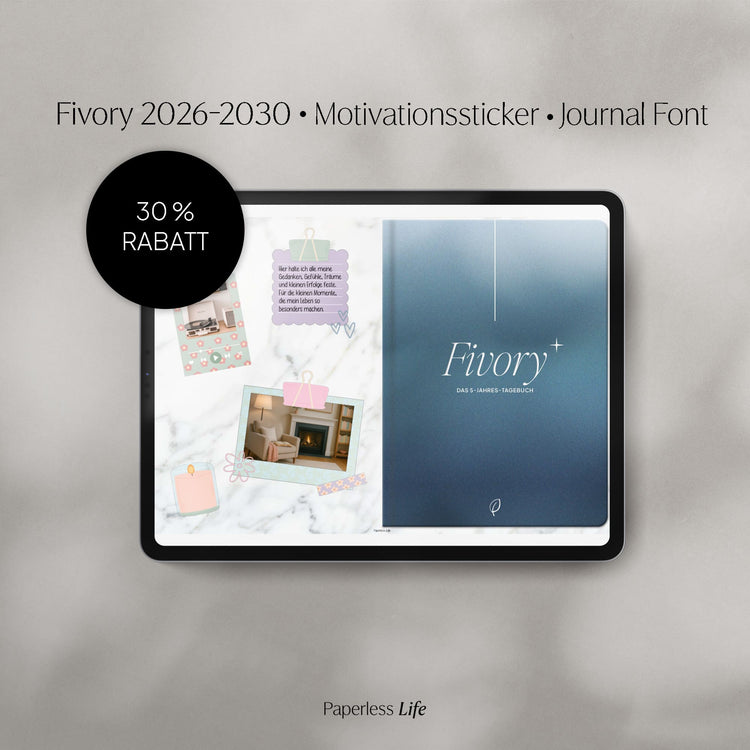 Fivory Bundle – Das 5-Jahres-Tagebuch | 2026-2030