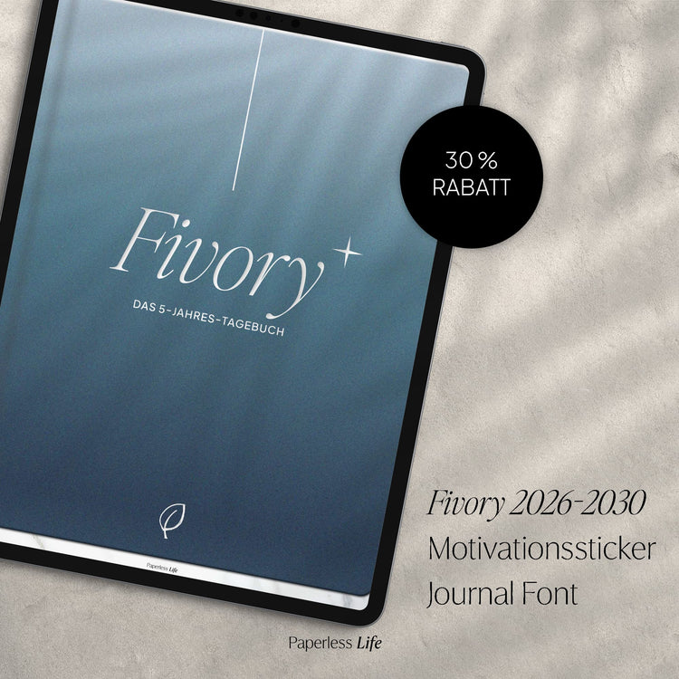 Fivory Bundle – Das 5-Jahres-Tagebuch | 2026-2030