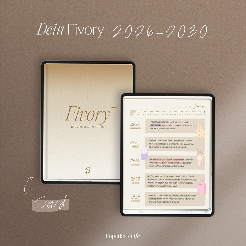 Fivory – Das 5-Jahres-Tagebuch | 2026-2030