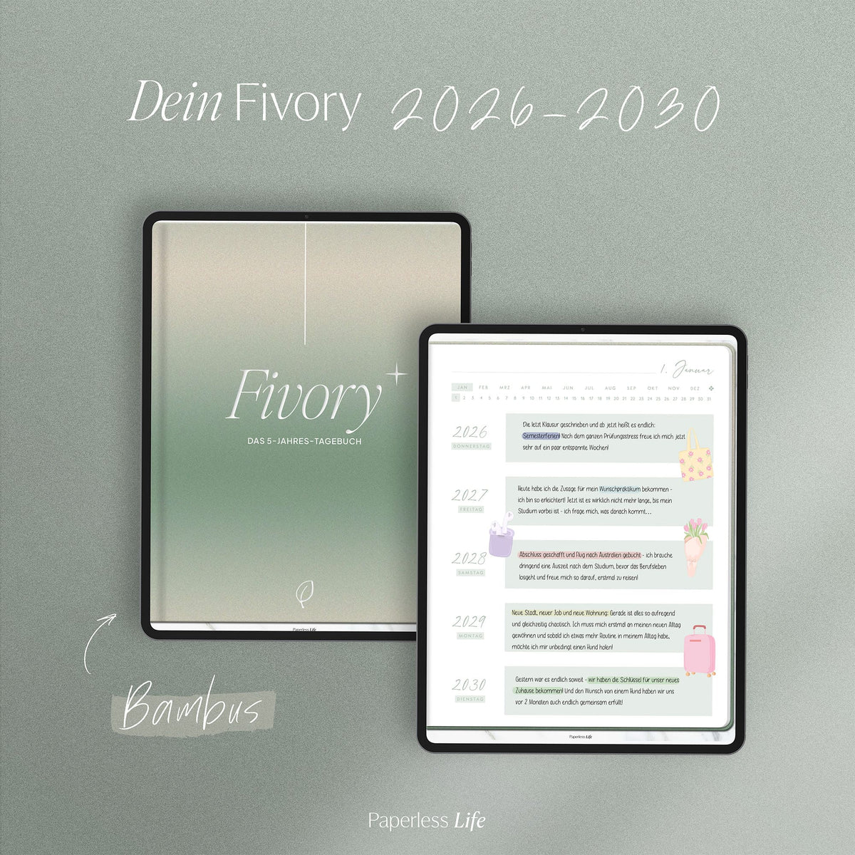 Fivory – Das 5-Jahres-Tagebuch | 2026-2030