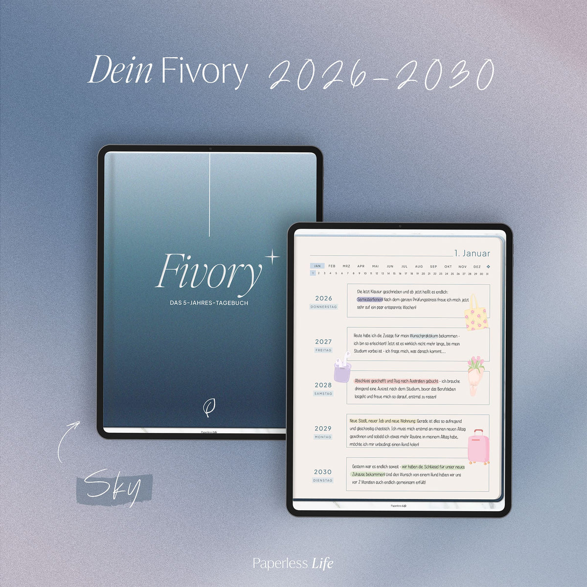 Fivory – Das 5-Jahres-Tagebuch | 2026-2030
