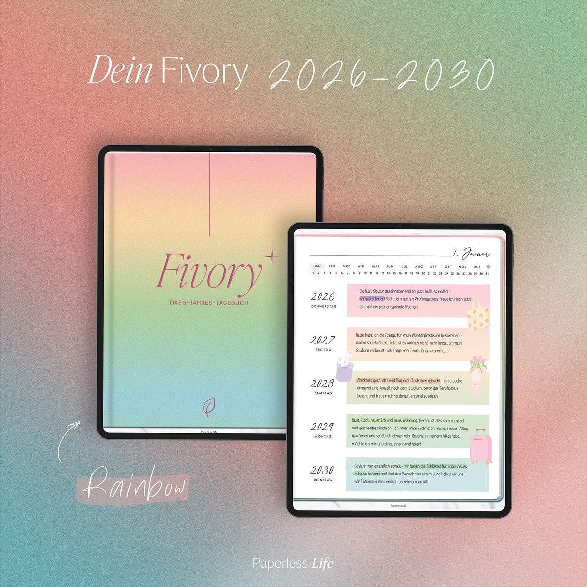Fivory – Das 5-Jahres-Tagebuch | 2026-2030