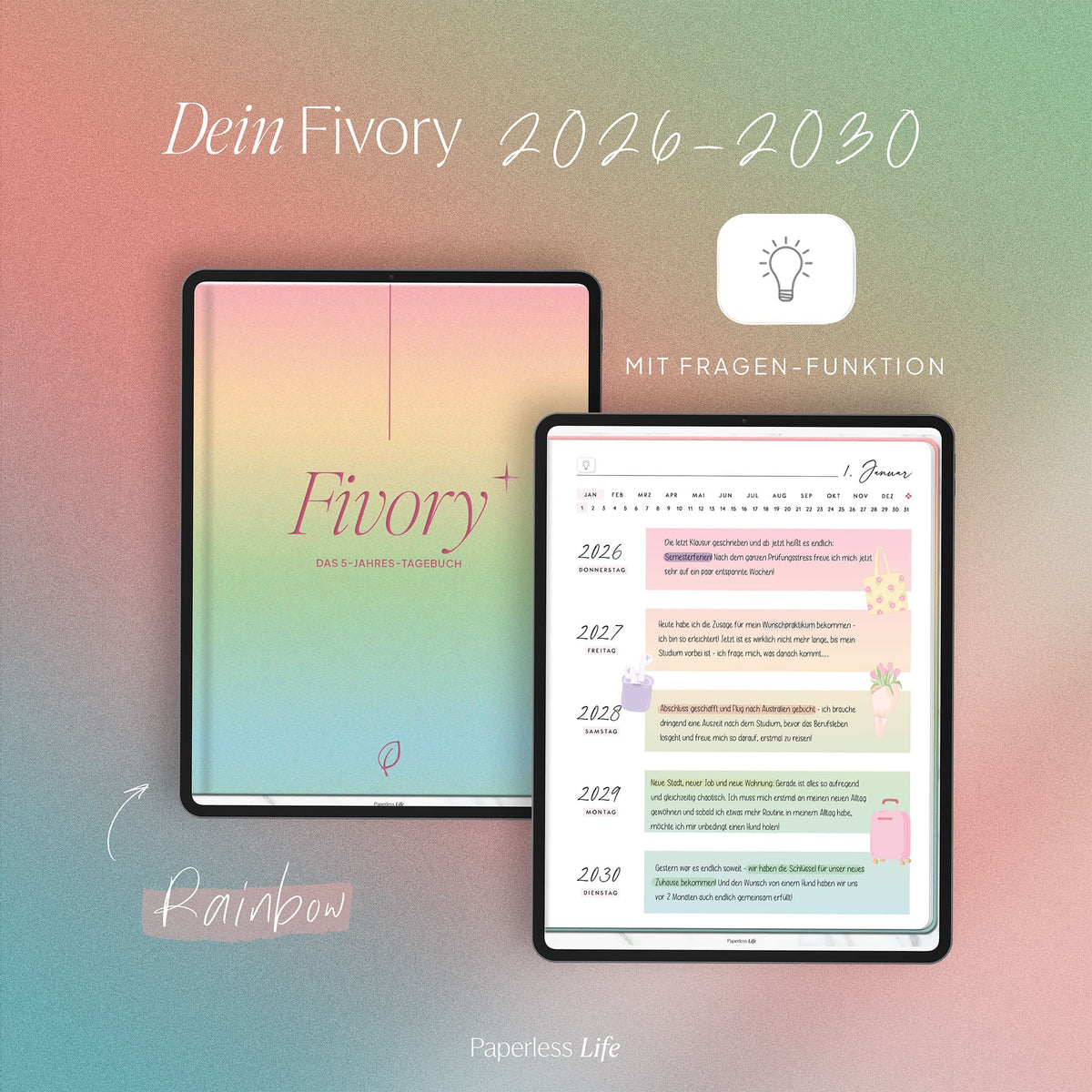 Fivory – Das 5-Jahres-Tagebuch | 2026-2030