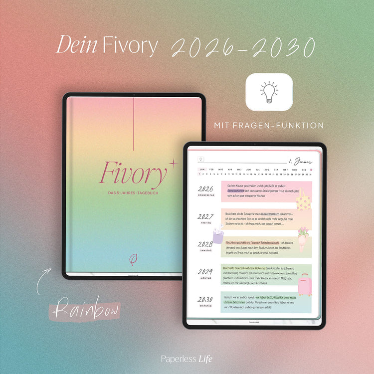 Fivory – Das 5-Jahres-Tagebuch | 2026-2030