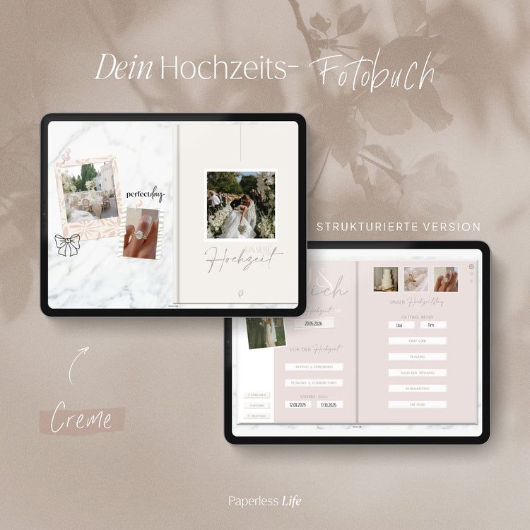 Digitales Fotoalbum | Hochzeit – Selbst gestalten
