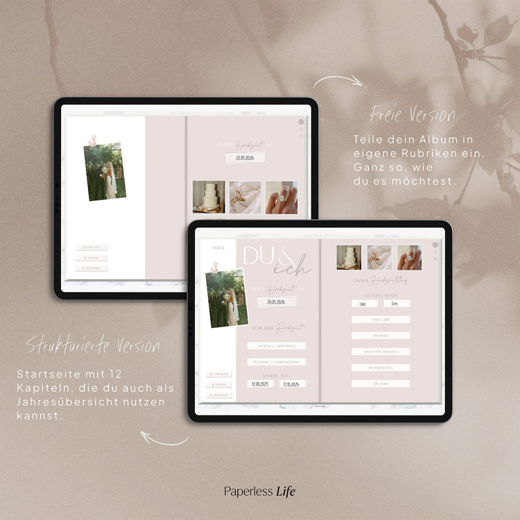 Digitales Fotoalbum | Hochzeit – Selbst gestalten
