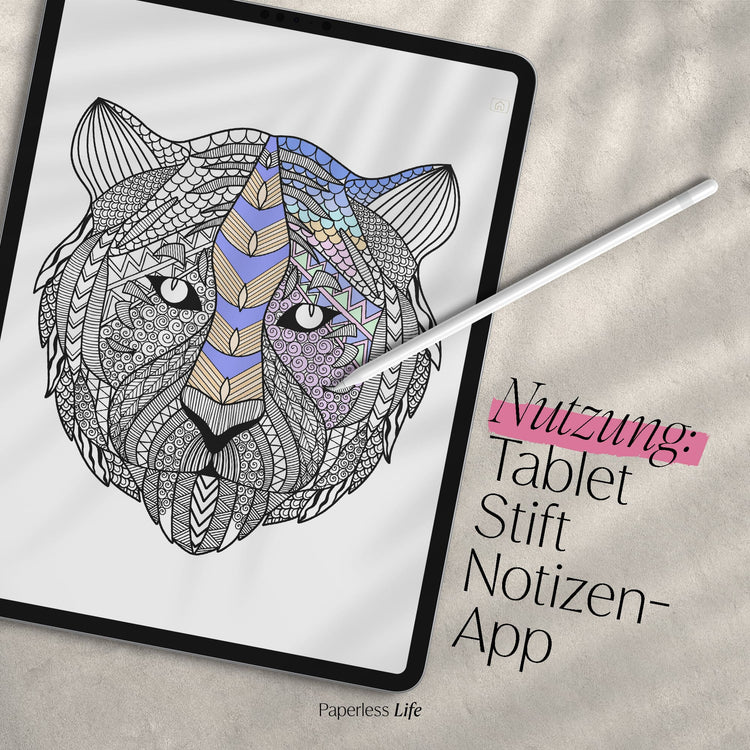 Digitales Malbuch - Zentangle