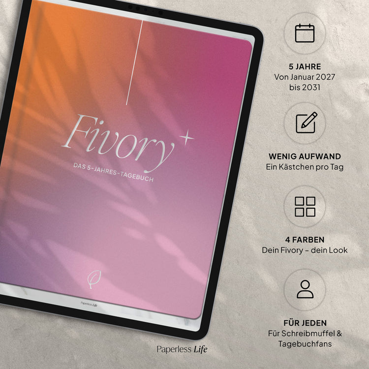 Fivory – Das 5-Jahres-Tagebuch | 2027-2031
