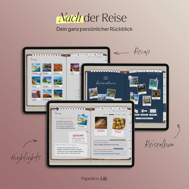 Das Weltreisetagebuch | Für 6 Monate oder 365 Tage