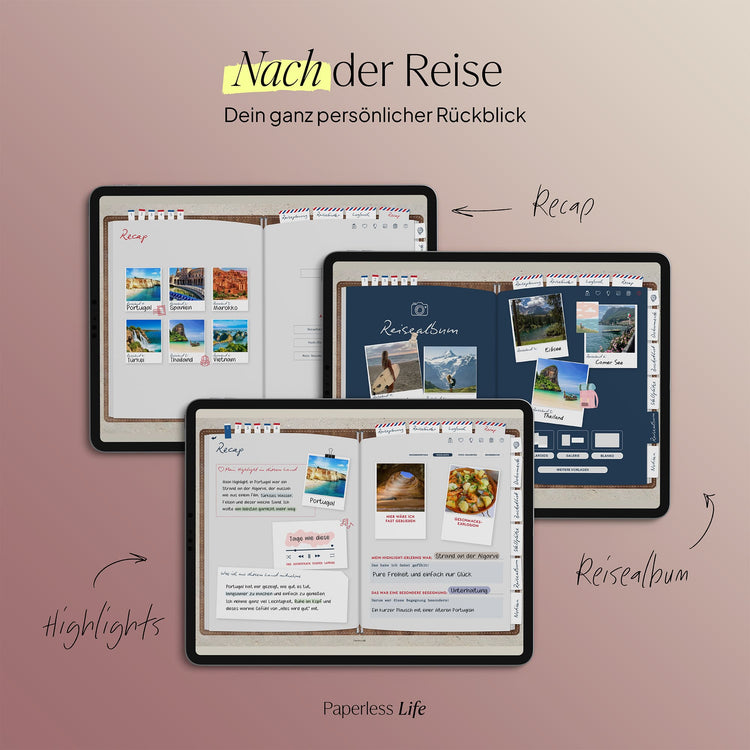 Das Weltreisetagebuch | Für 6 Monate oder 365 Tage