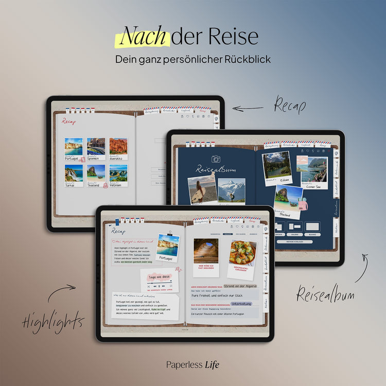 Das Weltreisetagebuch | Für 6 Monate oder 365 Tage