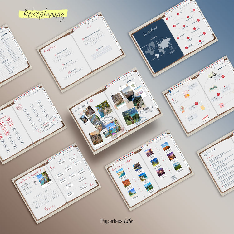 Das Weltreisetagebuch | Für 6 Monate oder 365 Tage