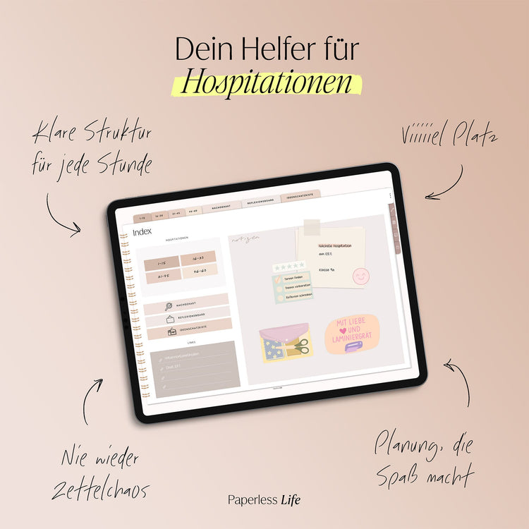 Digitales Notizbuch für Hospitationen