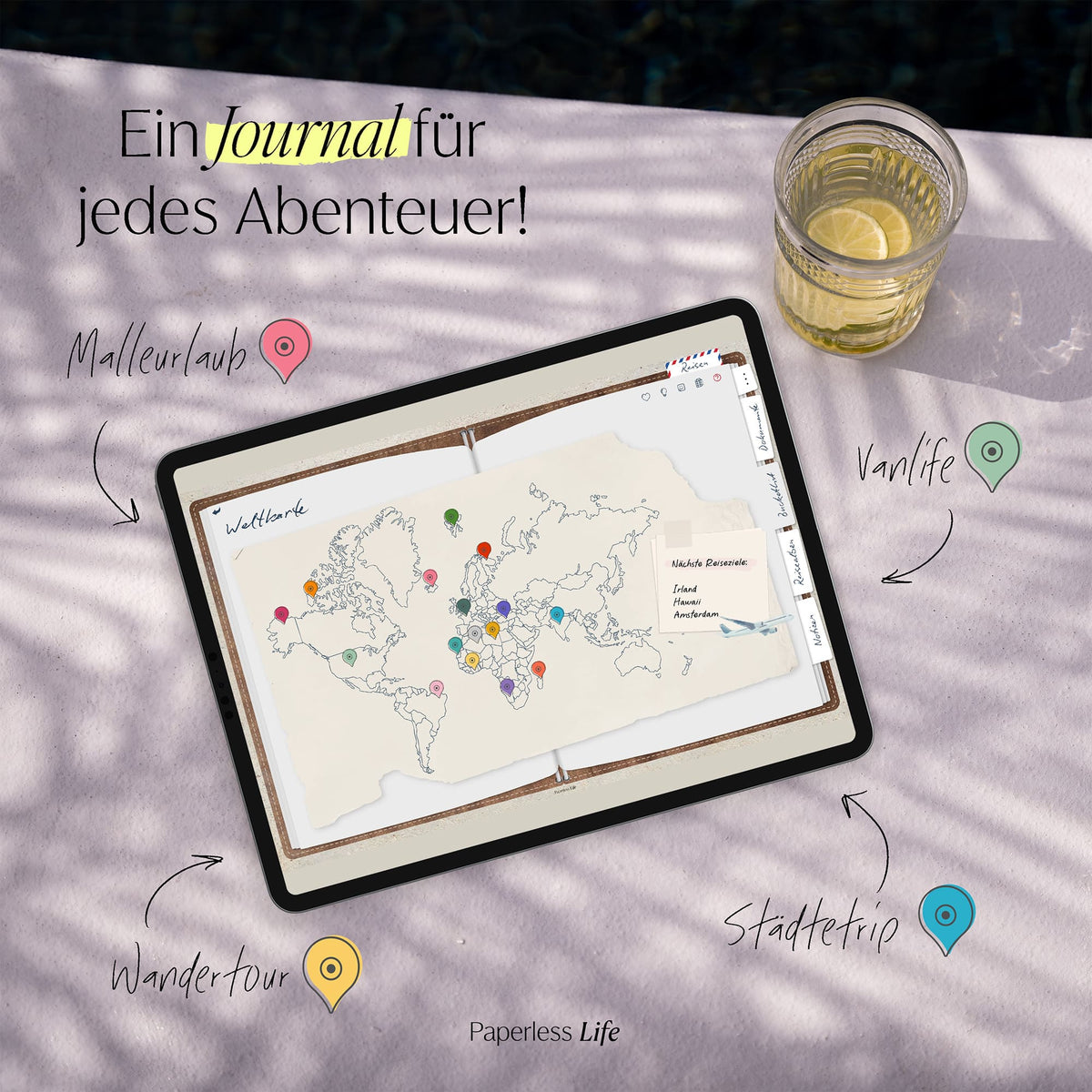 Digitale Reisetagebücher