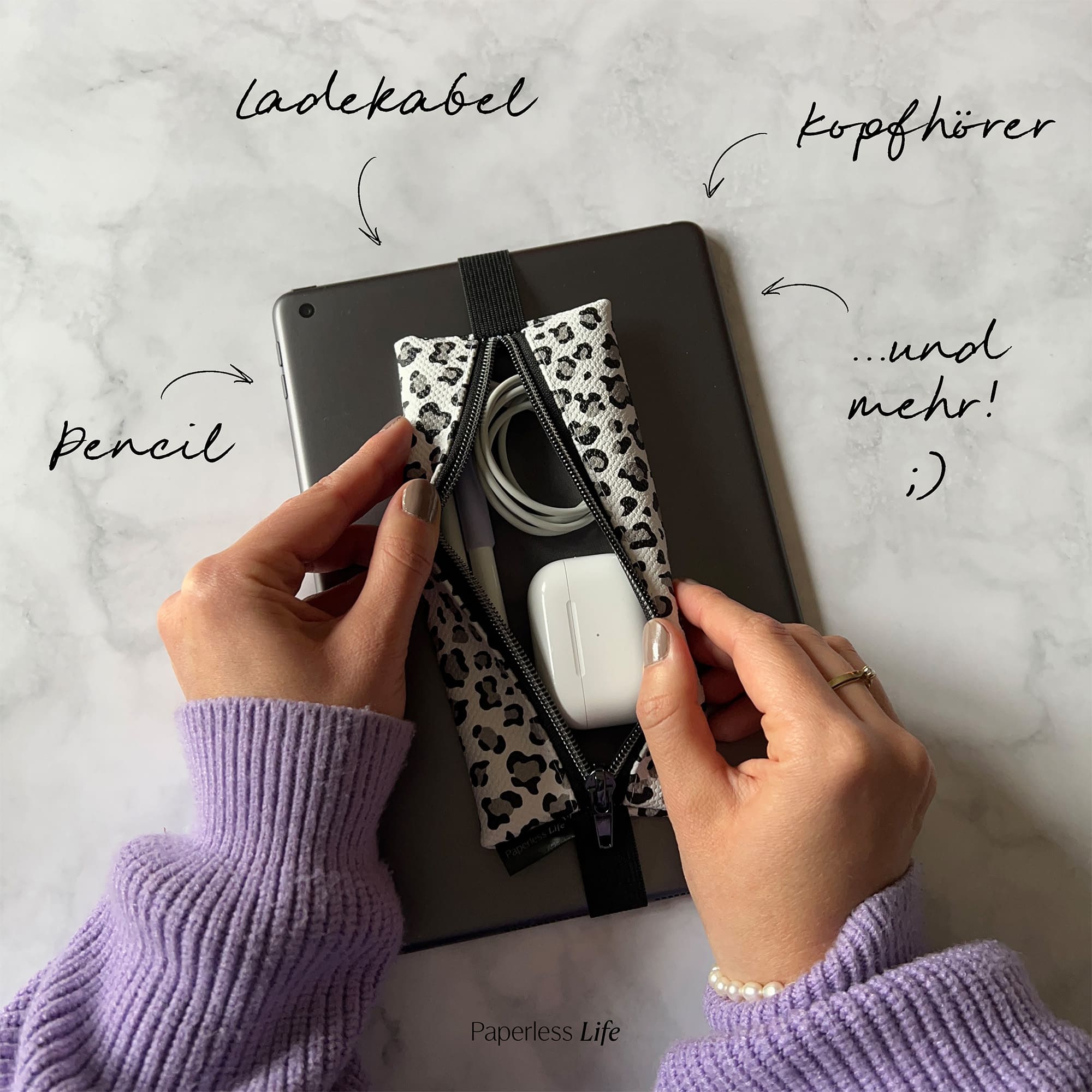 Federmappe | Tablet-Tasche Pouchi