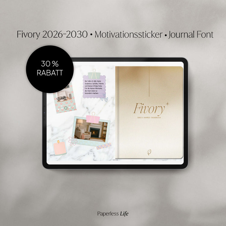 Fivory Bundle – Das 5-Jahres-Tagebuch | 2026-2030