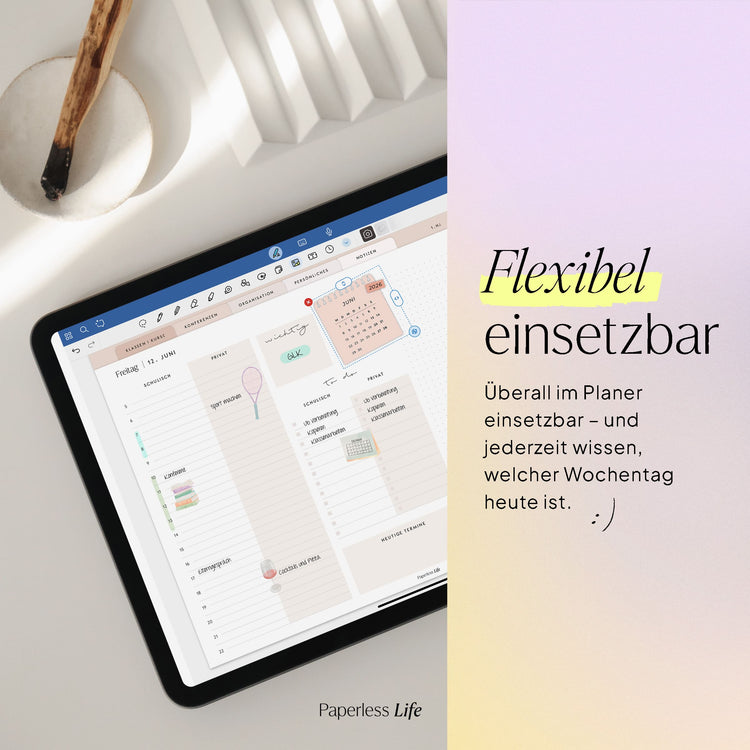 Digitale Sticker | Kalender-Sticker 2026, 2027, 2028
