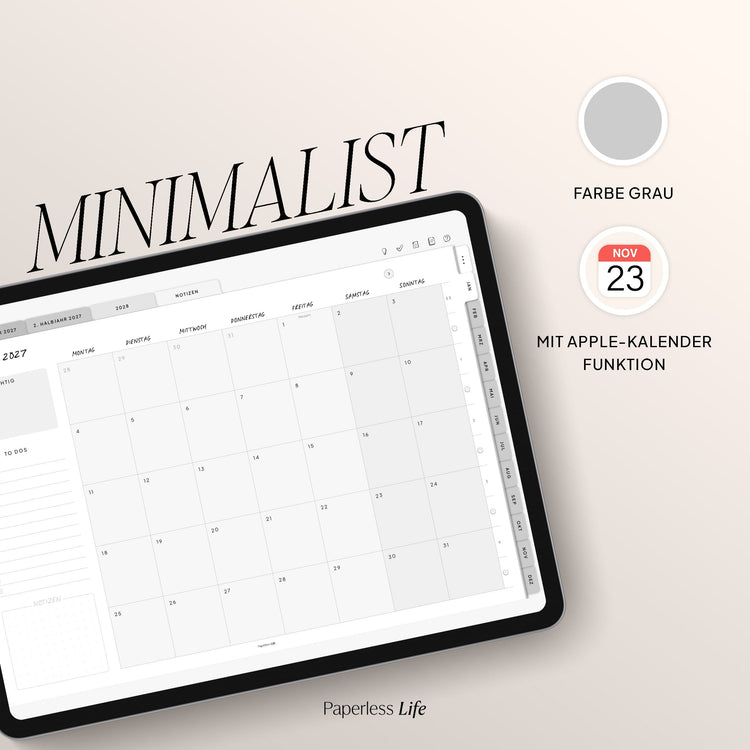 Digitaler Planer 2027 | Der Minimalist