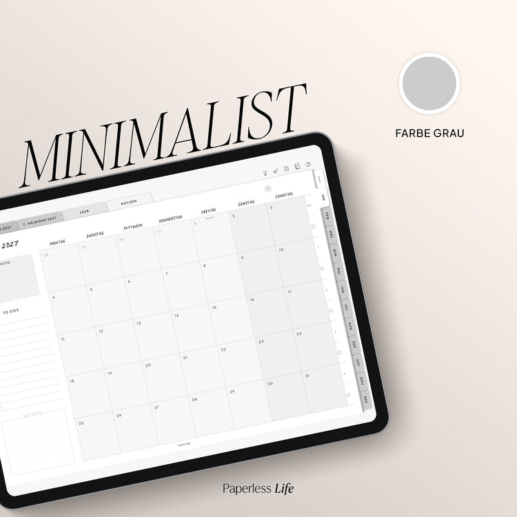 Digitaler Planer 2027 | Der Minimalist