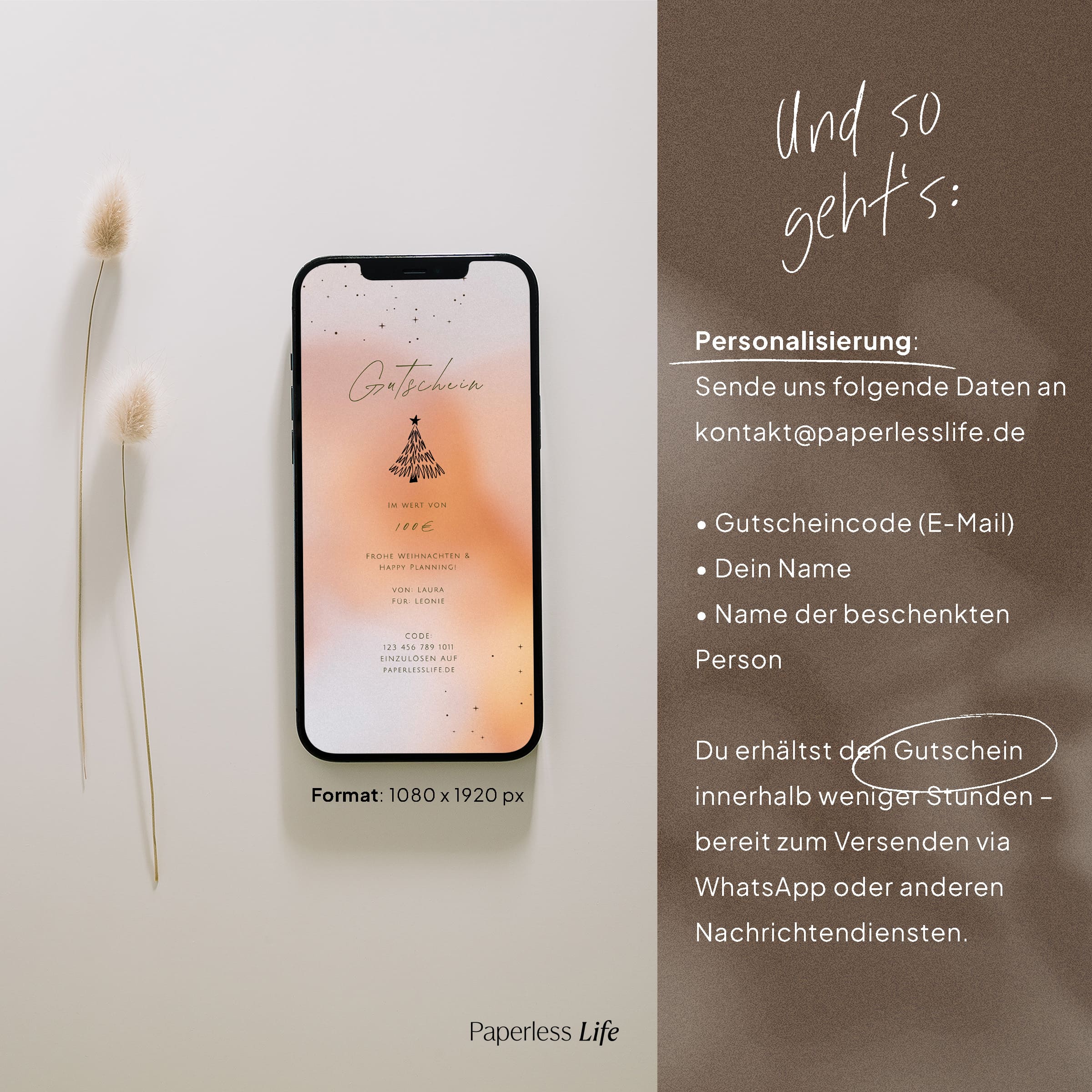 Geschenkgutschein - Weihnachten