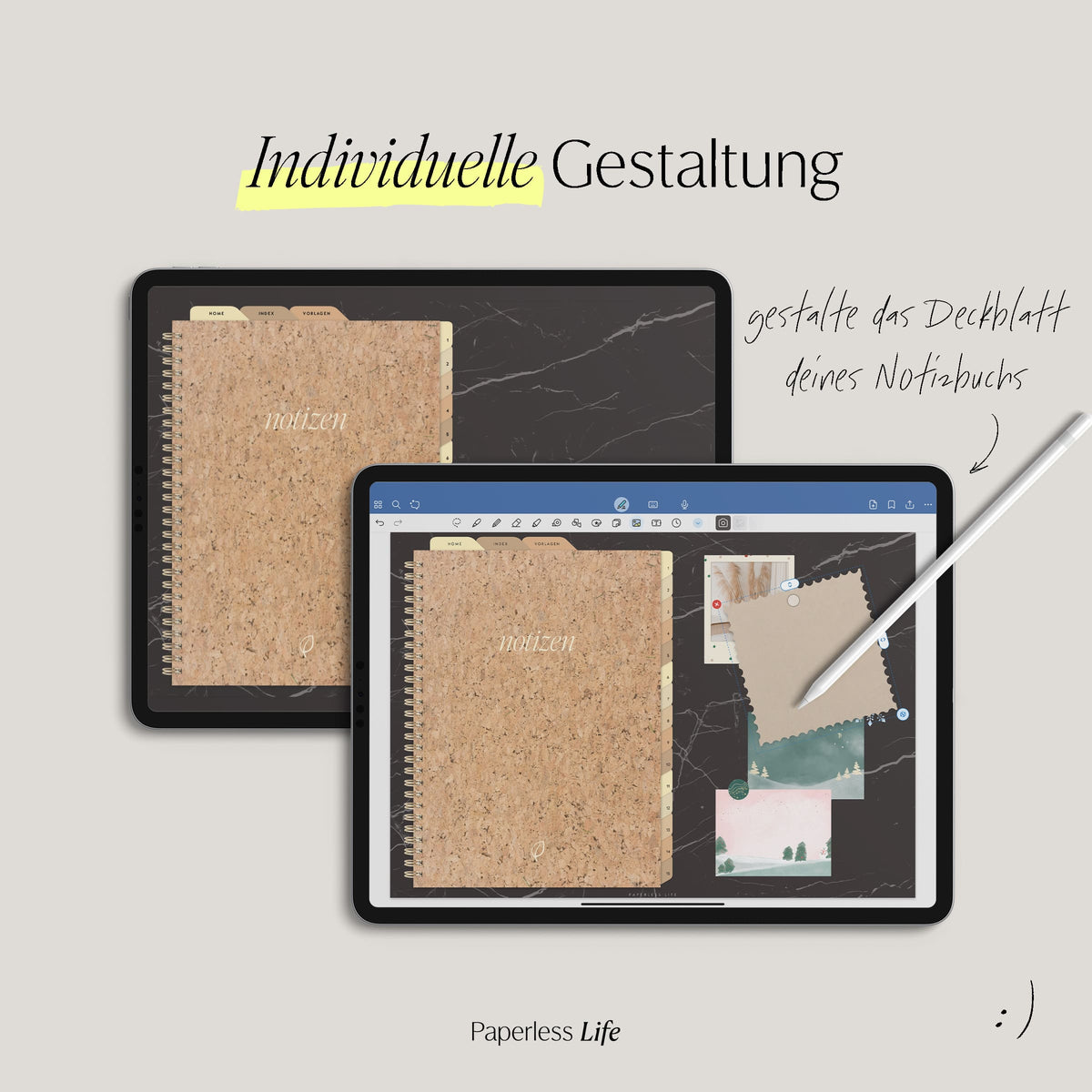 Digitales Notizbuch "Endlich Papierlos" - 15 Reiter | Limited Edition