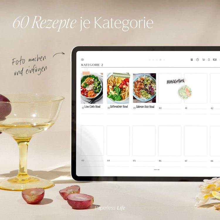 Digitales Rezeptbuch | Pastellfarben Summer Edition