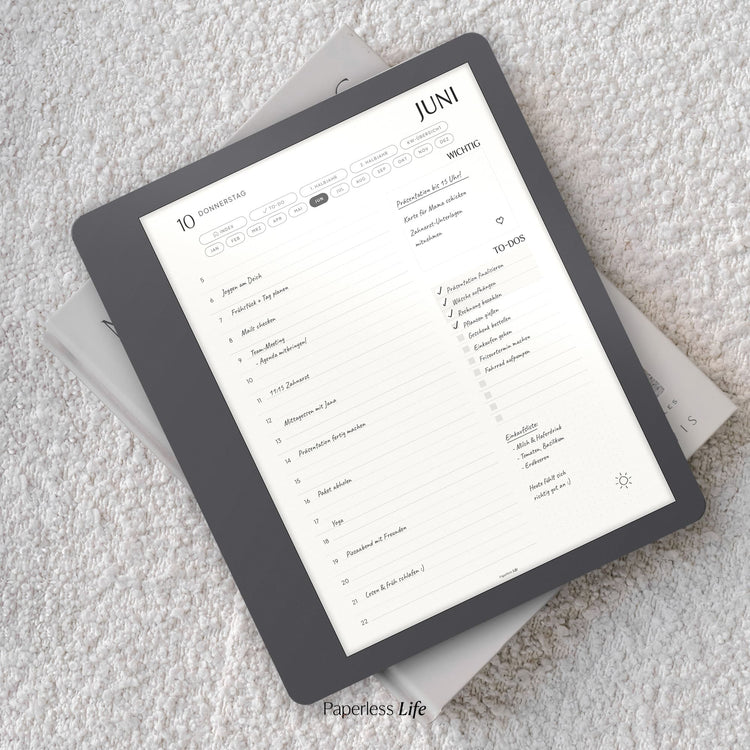 Digital diary for ReMarkable 2