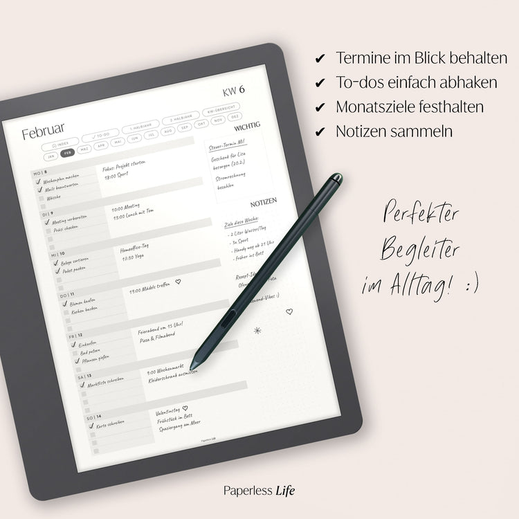 Digital diary for ReMarkable 2