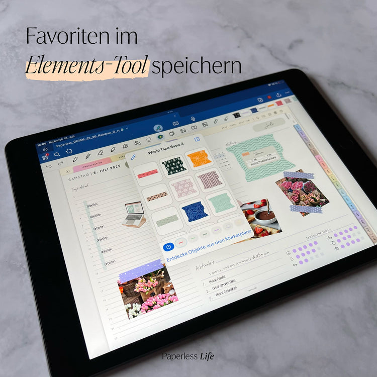 Color Changing Goodnotes Sticker | Klebestreifen