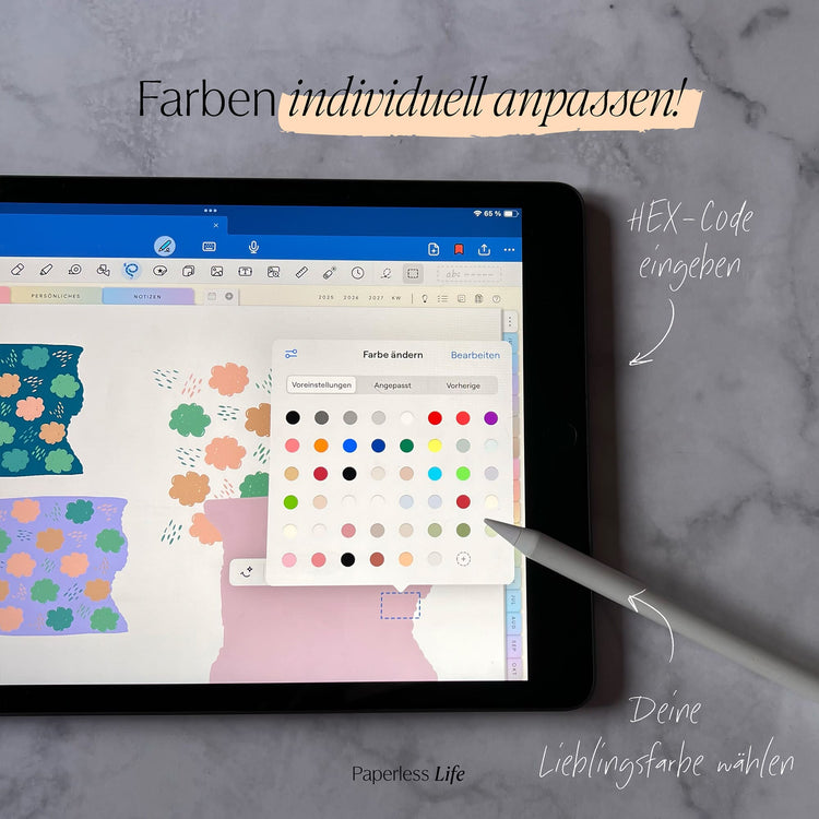 Color Changing Goodnotes Sticker | Klebestreifen