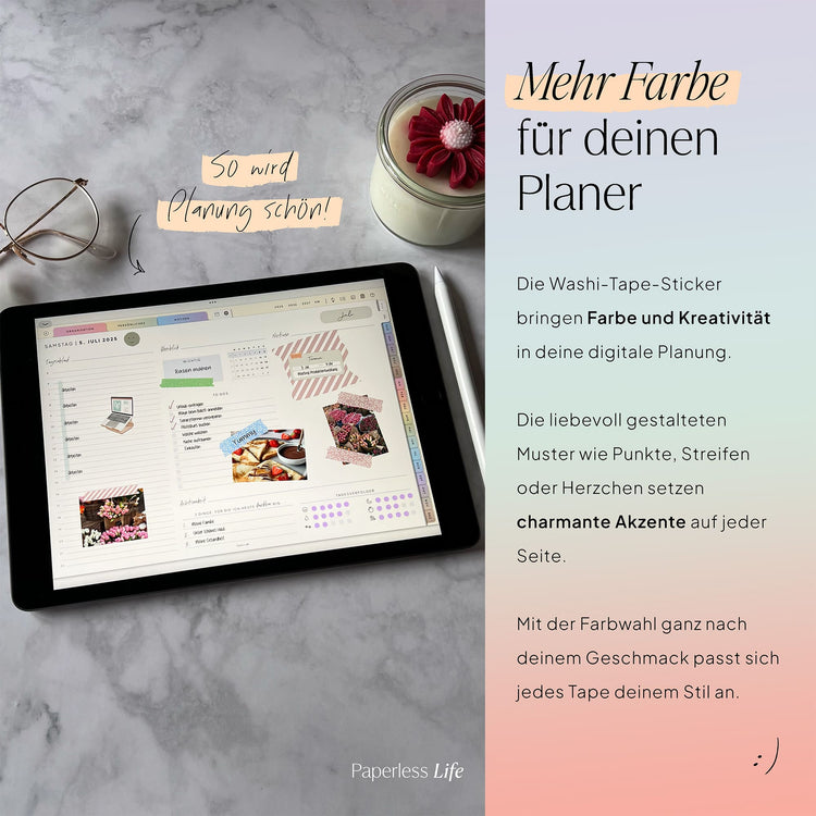 Color Changing Goodnotes Sticker | Klebestreifen
