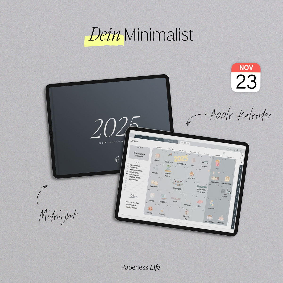 Digitaler Planer 2025 | Der Minimalist