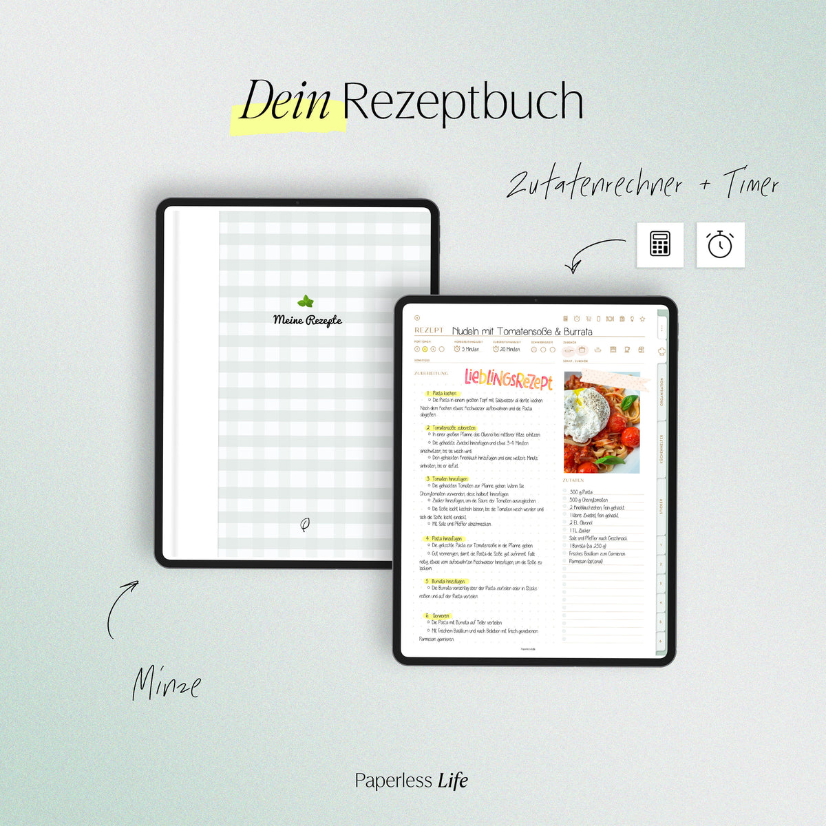 Digitales Rezeptbuch