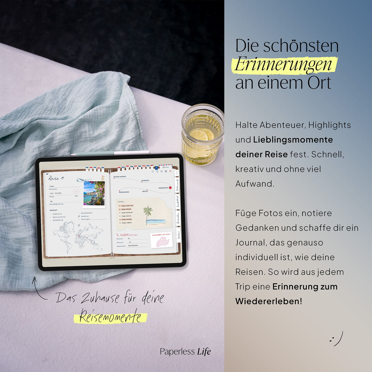 Digitale Reisetagebücher
